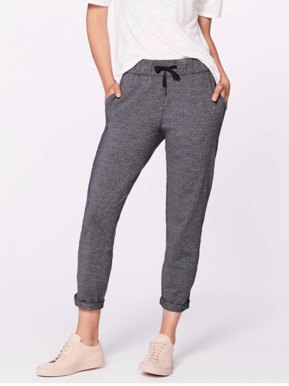 Lululemon On The Fly Pant Heathered Black
